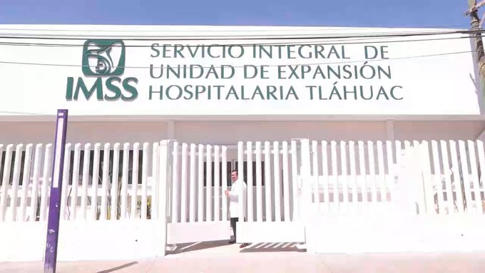 Recibe hospital de Tláhuac de IMSS primera paciente