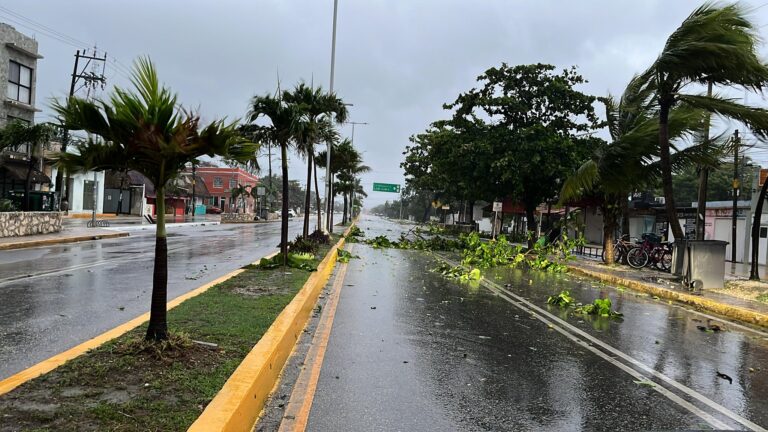 Beryl deja saldo blanco en Quintana Roo, reportan Mara Lezama y PC en la mañanera